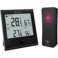 DOQAUS Termómetro Higrómetro Digital para Interior y Exterior- Medidor de Temperatura y Humedad con Sensor Inalámbrico…